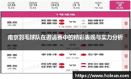 南京羽毛球队在邀请赛中的精彩表现与实力分析