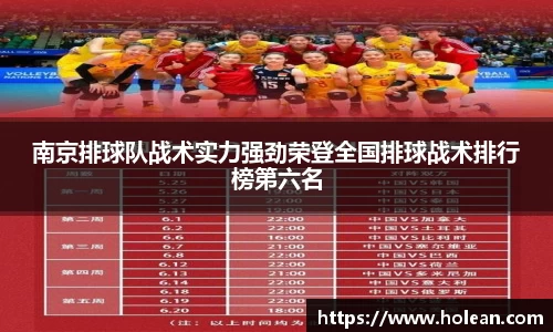 南京排球队战术实力强劲荣登全国排球战术排行榜第六名
